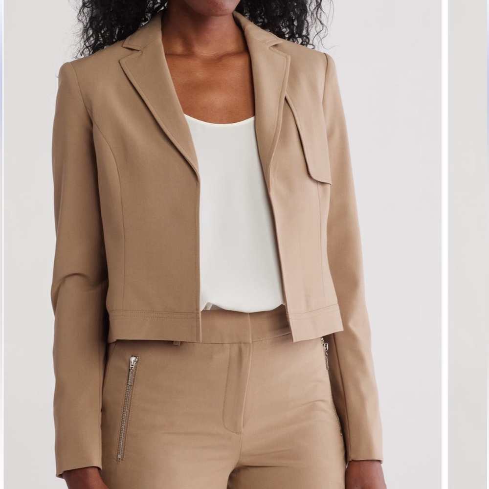 New Tan Crop Blazer DKNY size 10